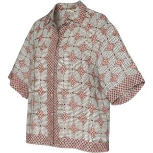 Max Studio Rockabilly Camp Shirt Mens S M Bowling Retro Dad Japanese Mod NWT $98